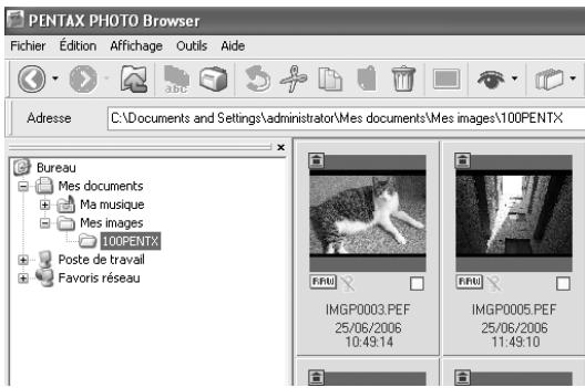 PENTAX Browser_3 - Modification du nom d'un dossier/d'un fichier - 1