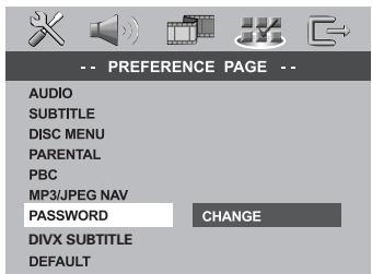 PHILIPS LX8500W - Modification du mot de passer - 1
