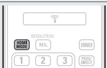 DENON DBP2012SILVERPREMIUM - Appuyez sur HDMI MODE. - 1