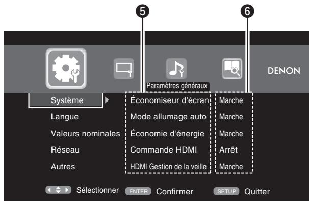 DENON DBP2012SILVERPREMIUM - Écran de sélection du menu (menu initial) - 3