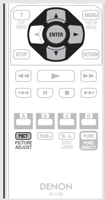 DENON DBP2012SILVERPREMIUM - Appuyez sur PICTURE ADJUST. Le statut actuellément regle s'affiche. - 2