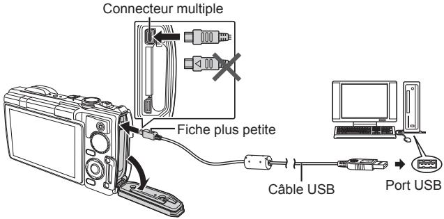OLYMPUS TG-860 - Connexion de l'appareil photo - 1