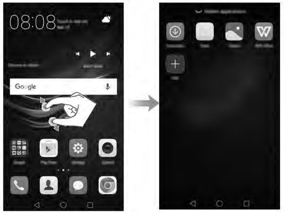 HUAWEI P9 Lite Gold - Masquer des applications - 1