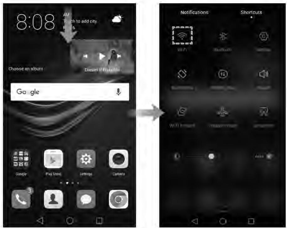 HUAWEI P9 Lite Gold - Se connecter à un réseau Wi-Fi - 1