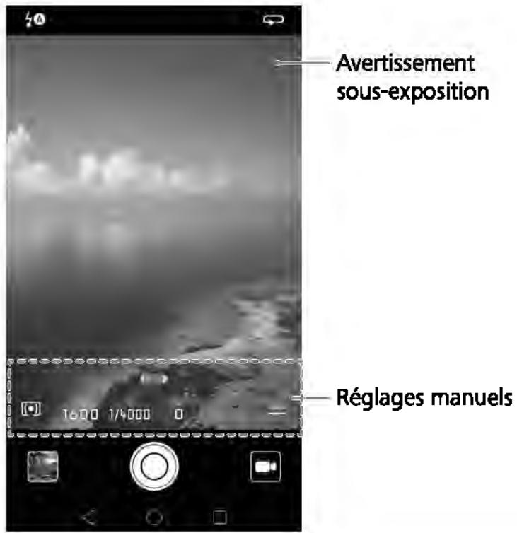 HUAWEI P9 Lite Gold - Paramètres apparéil photo pro - 1