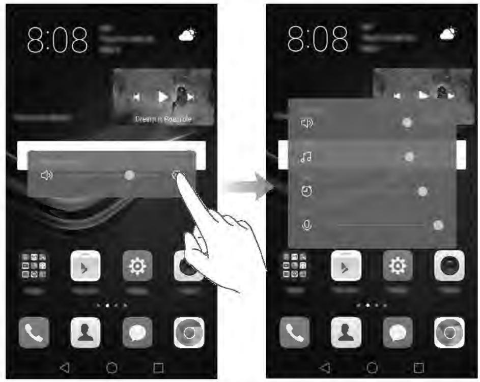 HUAWEI P9 Lite Gold - Réglage rapide du volume du système - 1