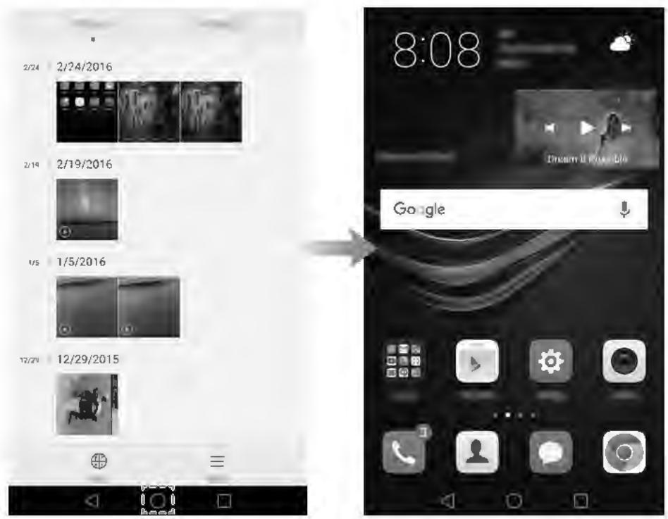HUAWEI P9 Lite Gold - Basculer entre les applications - 1