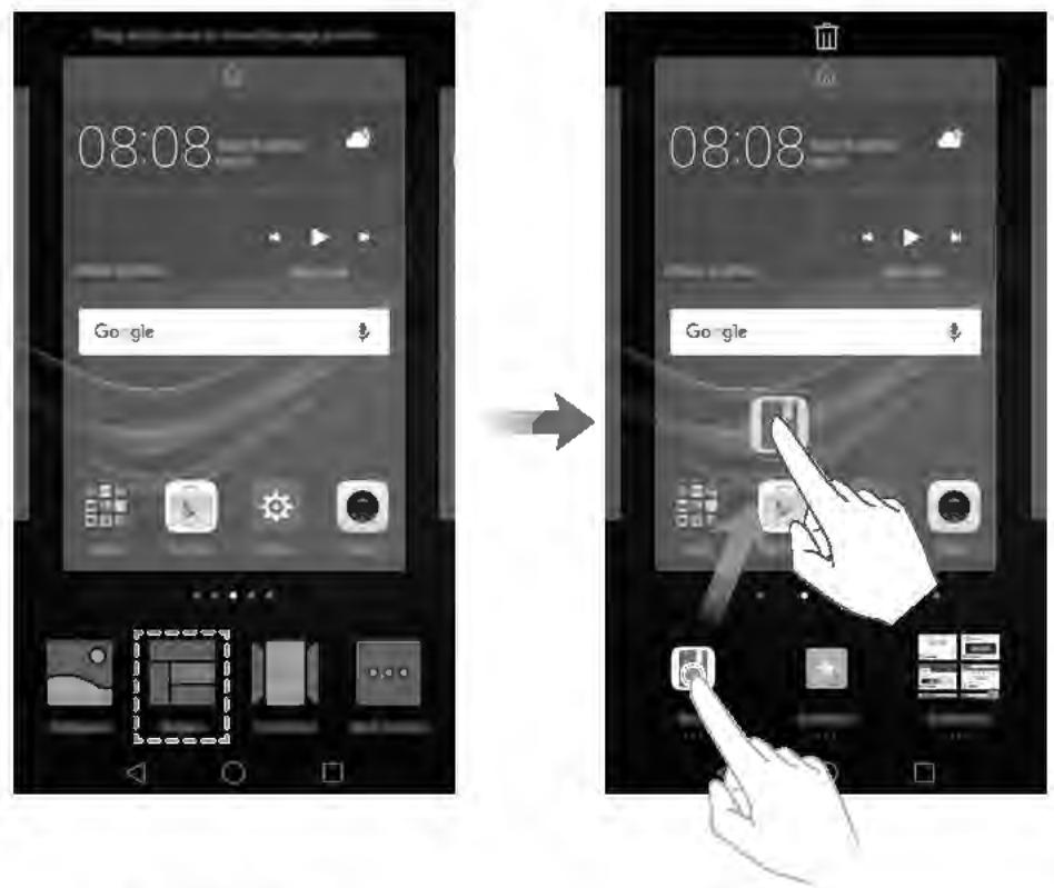 HUAWEI P9 Lite Gold - Ajout de widgets à l'écran d'accueil - 1