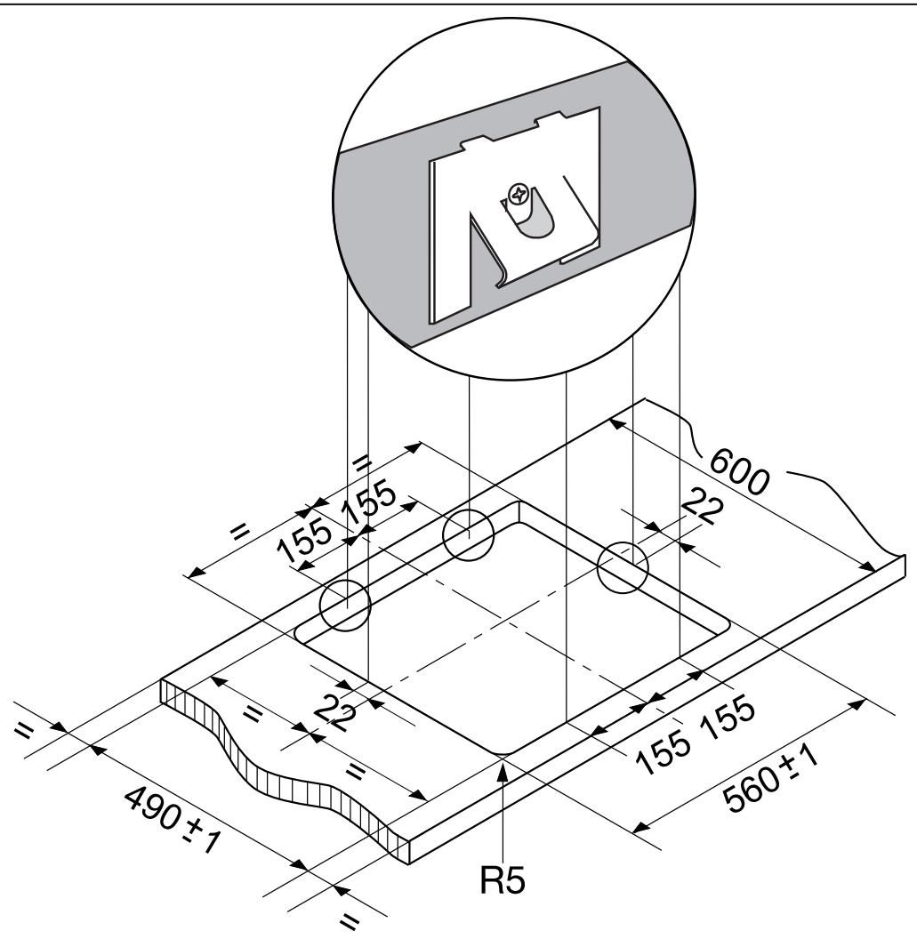 ARTHUR MARTIN TVE 5814W BL GRANITE - Montage - 3