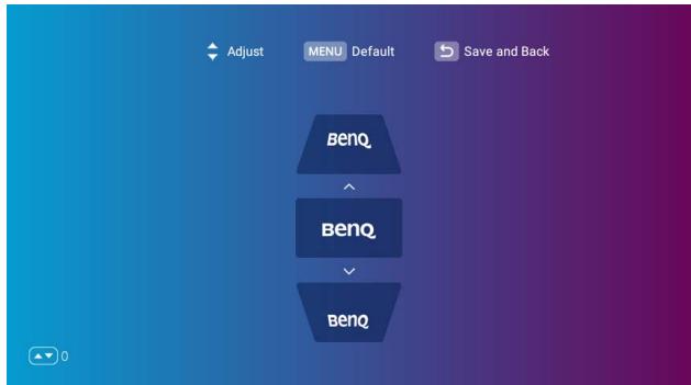 BENQ NC - Pour ajuster le Trapèze : - 2