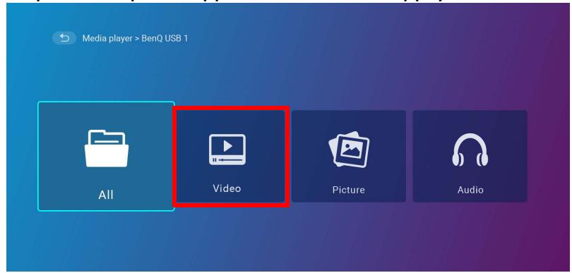 BENQ NC - Utiliser le Lecteur multimédia pour生存 des fichiers video : - 1