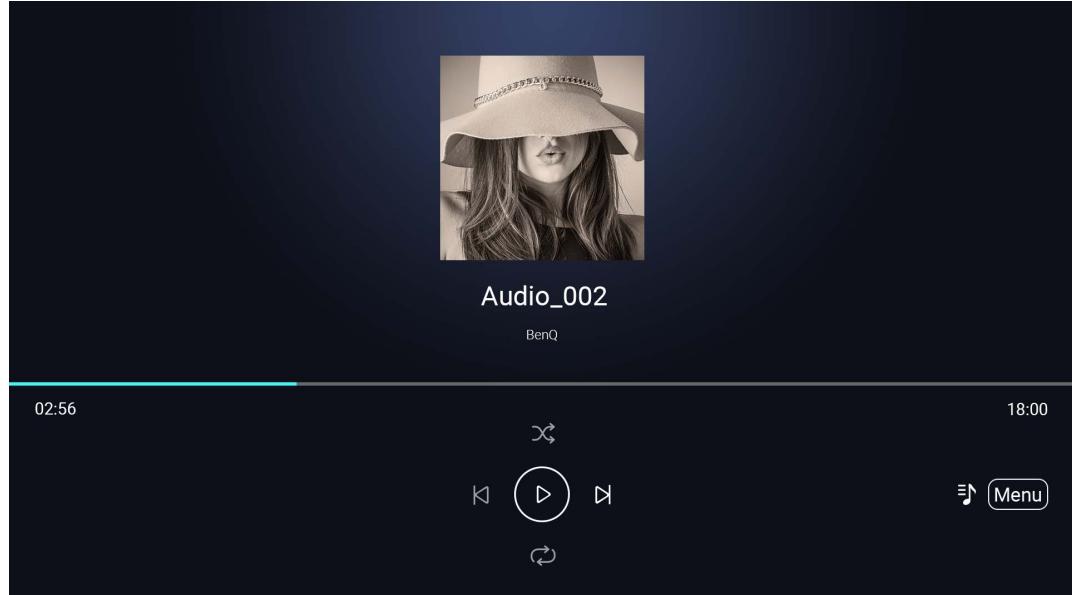 BENQ NC - Utiliser le Lecteur multimédia pour dire des fichiers audio : - 3
