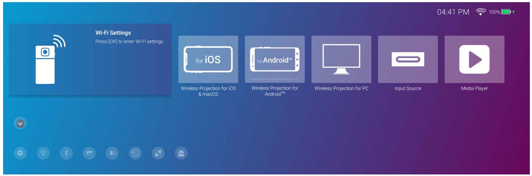 BENQ NC - La page d'accueil de BenQ Launcher - 1