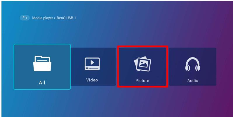 BENQ NC - Utiliser le Lecteur multimédia pour dire des fichiers image : - 1