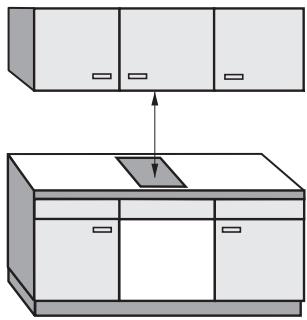 MIELE CS 10116 - Distance de sécurité par rapport aux meubles supérieurs - 1