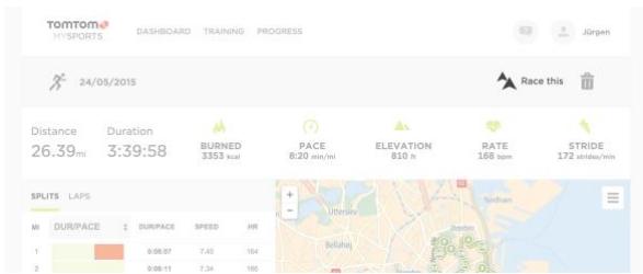 TOMTOM SPARK3FINBH - Course - 1