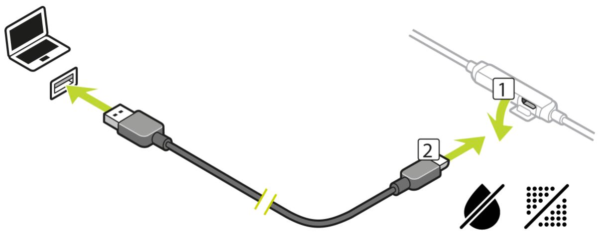 TOMTOM SPARK3FINBH - Recharger le casque fourni - 1
