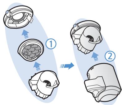 SAMSUNG SR20K9350W - Nettoyage du réservoir de poussière - 5