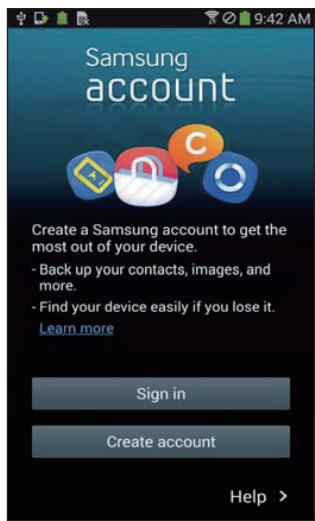 SAMSUNG SR20K9350W - Creation de votre compte Samsung - 1