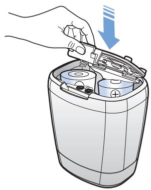 SAMSUNG SR20K9350W - Insertion des piles - 3