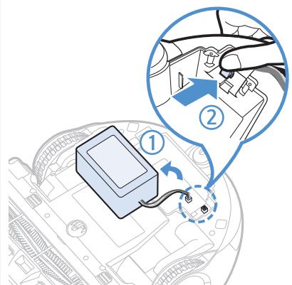 SAMSUNG SR20K9350W - Comment retirer la batterie - 3
