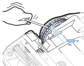 SAMSUNG SR20K9350W - Nettoyage de la roue d'entrainement - 3