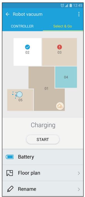 SAMSUNG SR20K9350W - Utilisation de la fonction Select &amp; Go (Sélection avant départ) - 1