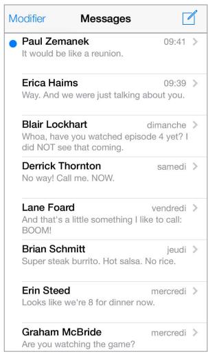 APPLE IPHONE 5C 8GO JAUNE - Gérer des conversations - 1