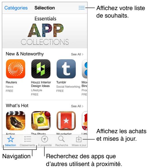 APPLE IPHONE 5C 8GO JAUNE - L'App Store en un coup d'oeil - 1