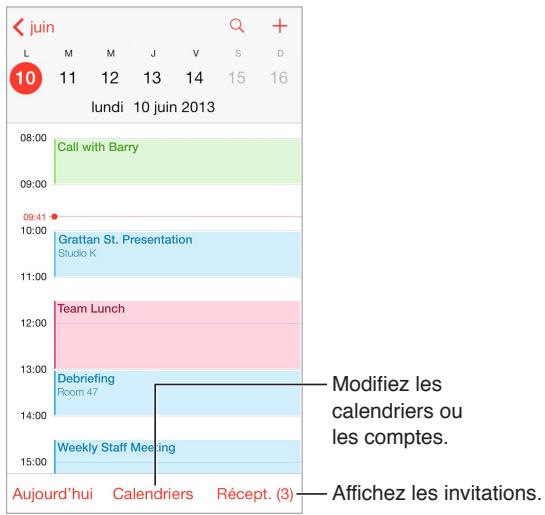 APPLE IPHONE 5C 8GO JAUNE - Calendrier en un coup d'oeil - 1