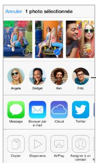 APPLE IPHONE 5C 8GO JAUNE - AirDrop, iCloud et autres moyens de partager - 1