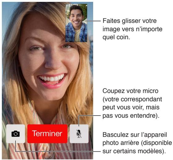APPLE IPHONE 5C 8GO JAUNE - FaceTime en un coup d'oeil - 1