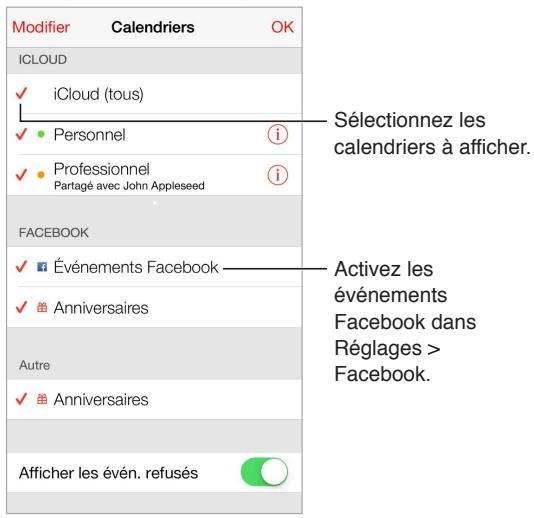 APPLE IPHONE 5C 8GO JAUNE - Utiliser plusieurs calendriers - 1