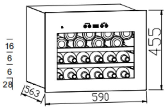 DE DIETRICH DIW28FB - Conservation du vin - 1