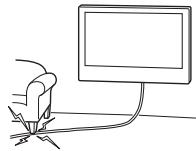 SONY SU-WL850 - Khóng duoc dé choDay nguàn AC hoac cap nei bi bó tep. - 1