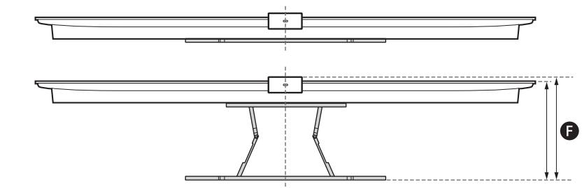 SONY SU-WL850 - Mesures pour l'installation d'un support de fixation murale sur le mur - 2