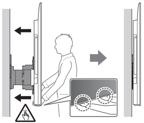 SONY SU-WL850 - A tv-keszülék felszerelése a falra - 7