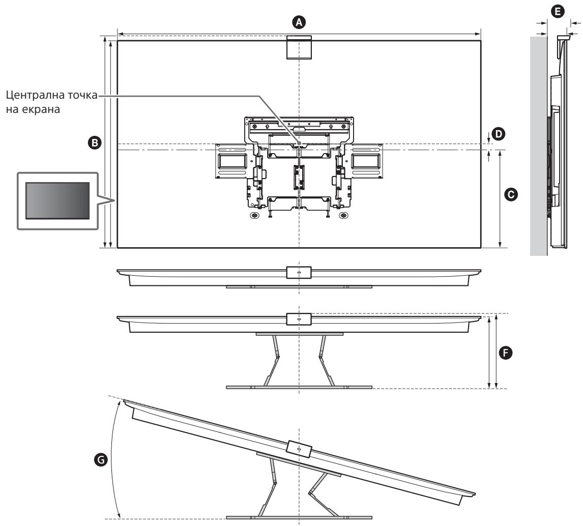 SONY SU-WL850 - Opa3mepraBaHe npu MOHTaKa Ha KOH3oJa 3a 3AkpenBaHe KbM CTeHa - 1