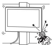 SONY SU-WL850 - Installera inte vaggfustet på en yta darüber TV:ns horn eller sider skjuter ut是从vagggen. - 1