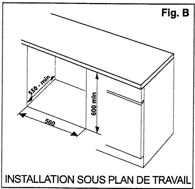FAURE FM 608 N - Mise en place de l'appareil - 2