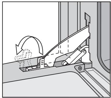 MIELE DG 5060 - Comment décrocher la porte - 1