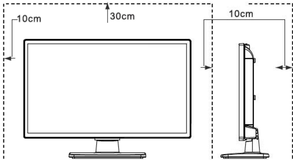 BRANDT B2441WHD - Positionner le téléviseur - 1