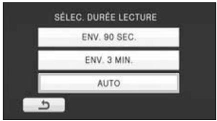 LG HDC-SD20EF - ■ Configuration de la durée de lecture - 1