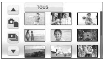 LG HDC-SD20EF - Touchez l'image fixe qui doit être lue. - 1
