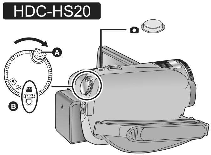 LG HDC-SD20EF - HDC-TM20 / HDC-HS20 Sélectionnez le support à enregistrer à partir du menu. (→ 44) - 1