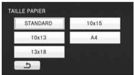 LG HDC-SD20EF - Touchez [TAILLE PAPIER] pour sélectionner la configuration de la taille du papier. - 1
