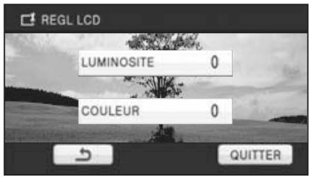LG HDC-SD20EF - Touchez l'élément de configuration désiré. - 1