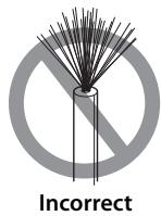 YAMAHA F51 - ■ Préparation des cables d'enceintes - 2