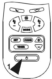AIRWELL AELIA 14 RC-IR - Allumer le climatiseur - 1