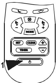 AIRWELL AELIA 14 RC-IR - Arrêt du climatiseur - 1
